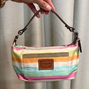 Coach Hamptons mini hobo baguette bag